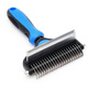Dipur pet comb two-in-one knotting comb, special de-floating dog comb, large dog and cat hair removal beauty comb, two-in-one knotting comb