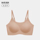 Seamless underwear for women, thin liquid foundation, invisible big breasts, anti-sagging, auxiliary breast push-up, large size bra, black L 100-120Jin Jin is equal to 0.5 kg