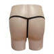 Private fashion new men's transparent temptation thong sexy underwear large elastic waist single belt mesh T-pants