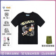 古驰（GUCCI）  GUCCI  迪斯尼联名款 【春装】印花圆领套头短袖 女款 节日礼物 肖战同款565806-XJB66-9756 XS