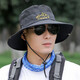 FitonTon sun protection hat men's sun hat summer outdoor large brim cool hat men's mountaineering breathable fishing hat anti-UV sun hat
