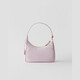 PRADA Women's Alabaster Pink Recycled Polyamide Mini Zipper Closure Handbag 1N204M_R064_F0WZT 1N204M_R064_F0WZT