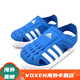 Adidas (adidas) 20 summer new baby toe-cap sandals children's anti-slip Velcro soft-soled sports shoes for boys and girls beach black and white 24