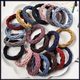 Highly elastic and durable seamless towel ring rubber band headband Korean version does not hurt hair hair rope women's simple hair tie hair accessories random pattern mixed color 10 pieces