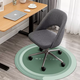 Yusenyi swivel chair chair floor computer foot pad mat carpet round study roller study chair non-slip floor protection mat simple Nordic green 100 pieces diameter 100CM (wear-resistant and scratch-resistant to protect the floor)