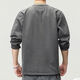 Green Deer high-end retro long-sleeved T-shirt men's spring loose new pure cotton tough guy Henry collar bottoming shirt charcoal gray 2315 long-sleeved S S suitable for 100-120 Jin Jin equals 0.5 kg