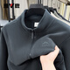 Yalu Jacket Men's Autumn and Winter Outdoor Casual Fleece Polar Fleece Reversible Front Clothes Stand Collar Jacket Men's Medium Gray XL /175 Recommended 130-150Jin Jin equals 0.5kg