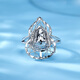 Luxury beads pt950 platinum ring, fashionable, light luxury platinum ring, elegant and high-end, gift jewelry for girlfriend 7.85g