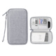 Biyoumi Data Cable Storage Bag Power Box Multi-function Charging Cable Digital Accessory Bag Hard Drive Bag Power Cable Bag Small Single Layer-Digital Storage Bag Gray