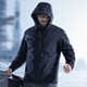 Dragon Ya II Hidden Flying Shark Down Three-in-One Jacket Commuting Comfortable Casual Jacket Sports Outdoor Windproof Jacket Extreme Night Black S 170/92A 120-140Jin Jin is equal to 0.5 kg