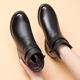 Pull-back mother's shoes, winter cotton shoes, velvet, non-slip, warm, elderly short boots, middle-aged women's leather shoes, middle-aged 0871 black 37