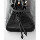 PRADA Bonnie women's black calfskin metal triangle logo handbag 1BA426_2CYR_F0002_V_MOO 1BA426_2CYR_F0002_V_MOO