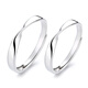 RHMPT950 platinum ring for men and women, Möbius couple ring, simple ring, Valentine's Day gift for girlfriend, platinum Möbius couple ring pair + certificate + gift box