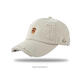 Mongolian piano new hole baseball cap for men and women, fashionable and versatile breathable duck cap for students, warm and casual hat, white