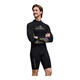 DIVE&SAIL wetsuit 1.5MM men's and women's one-piece long-sleeved shorts wetsuit thickened cold-proof swimsuit surfing suit snorkeling suit 1.5mm men's black S