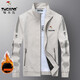 Woodpecker (TUCANO) Thin Jacket Men's Spring and Autumn New Casual Stand-up Collar Jacket Men's Large Size Velvet Thickened Top 188 Khaki Spring and Autumn Style Free Socks 3XL Recommended 150-165 Jin Jin equals 0.5 kg