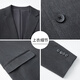 GOLDLION G+Goldlion Solid Color Suit Three-piece Men's Business Casual Korean Style Business Slim Groom Wedding Dress Suit Men Flagship Official Dark Gray XL 180/96A 130-145Jin Jin equals 0.5 kg