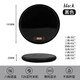 Jingyouyu Intelligent Digital Display 55 Degree Insulation Adjustable Temperature Coaster Warm Cup Pet Automatic Constant Temperature Heating Artifact for Cats and Dogs Mysterious Black 8-step Temperature Adjustment + Extra Large Heating Surface + 72H Timer Shutdown + Number