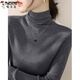 Woodpecker (TUCANO) sweater pile collar sweater for women 2025 autumn and winter new slim fit thickened warm sweater with base layer for women, dark gray, one piece for winter, thickened L 100-120