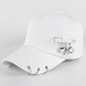 Hat summer women's trendy Korean version versatile outdoor fashion baseball cap student couple travel leisure sun protection peaked cap for women double chain = pink adjustable