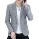 YISHION men's Korean fashion slim-fitting suits for men in spring, spring and autumn, handsome and personalized small suits, trendy, casual and versatile, khaki M 106Jin Jin is equal to within 0.5 kg