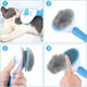 Cat and dog comb to remove floating hair artifact, pet-specific long hair cleaning comb to thin the lint and remove artifact, one-click self-cleaning, protective beads, random colors