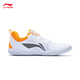 Li Ning K MAGEESS professional table tennis shoes for men and women, table tennis series, low-cut, soft, comfortable, breathable, standard white/fluorescent orange-2 39.5