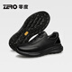 Zero Business Genuine Leather Fashionable Casual Men's Shoes 25 New Soft Bottom Cushioning Anti-Slip Comfortable Hiking Shoes Black 42