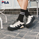 Zapatos de mujer Fila Fila Fila, zapatos de huevo de Yang Mi, zapatos deportivos, 2025 Autumn Nuevos zapatos blancos casuales y versátiles, leche blanca/negra 37.5
