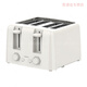 Jiaojing toaster household slice heating sandwich small fully automatic breakfast toaster toaster glossy white (four toasting slots) glossy white (four toasting slots)