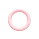 Silicone teether food grade hole ring chewing gum for babies to prevent falling off during oral period, blue 1 pack