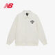 
NEW BALANCE neutral solid color lapel letter printed long-sleeved jacket 5QD12083-IV XS Height 160cm One size 5QD183-IV