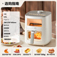 Midea New Fengyan Grilled Air Fryer 2025 New Turn-Free 0 Fluorine Ceramic Household Large Capacity 6.5L Large View Window Air Fryer Steaming and Grilling Integrated KZC6521