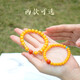 SHE CENTURY Natural Chicken Fat Yellow Beeswax Bracelet National Trend Bracelet Gift 6MM Beeswax (866980) 6MM Beeswax