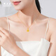 CHOW TAI SENG Gold Necklace Star Crushed Ice Pure Gold Pendant Women's Gold Necklace as a Birthday Gift for My Girlfriend, Wife, and Mom Pure Gold Pendant About 1.2-1.3g + S925 Silver Chain/Gift Box