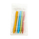 Rocket Silicone Teether Food Grade Hollow Tube Baby Oral Molar Stick Bite Glue Can Be Boiled Burnt Yellow 1 Pack
