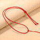 Handmade safety buckle pendant lanyard jade braided rope red rope hanging neck braided necklace rope jade pendant rope for women and men red rope