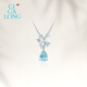 CIGA LONG Topaz Necklace/Earrings Garden Original Design New Chinese Style Jewelry Necklace