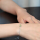 Jinxu 85-point green peridot bracelet for women, 925 silver colored jewelry, classic and exquisite, popular ins for girls’ birthday gifts