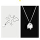 MZMZ platinum necklace for men pt950 platinum ghost pendant trend decoration Valentine's Day birthday gift for boyfriend and husband local warehouse/next day delivery - light luxury fashion necklace for men