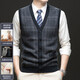 Ordo Cashmere Vest Men's Thickened Wool Sweater Warm Sleeveless Dad's Clothing Middle-aged and Elderly Clothes Sweater Armor for Men Mituo XL 180
