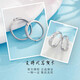 Lao Fengxiang platinum ring pt950 bow couple ring proposal and birthday gift for girlfriend and wife platinum jewelry platinum about 8.75g one pair