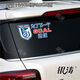 Litian car sticker reflective Dalian Yingbo new team emblem rear door triangular glass for the next goal 30CM*22CM