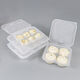 Steamed bun box Qingtuan divided large size small steamed bun commercial with lid 46 compartments hot and cold roasted wheat vegetable meat steamed bun packaging box 10 compartments 5cm steamed bun box 50 sets