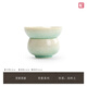 Sanwu Qingying Kiln Tea Leaking Tea Filter Filter Dehua Ceramic Tea Set Parts All-Porcelain One-piece Tea Filter Qingying Tea Filter
