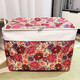 Sailoto large luggage bag moving three-dimensional storage bag household three-layer thickened storage box storage basket modern fabric folding 100 liter covered pumpkin 55*40*40cm thickened