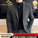 nasawassup轻奢休闲西服男士单西上衣2025春秋季新款商务正装潮流西装外套男 中灰色 M