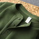 FOG RETRO Hong Kong light luxury trendy brand heavyweight pure cotton waffle long-sleeved T-shirt men's spring and autumn Henry shirt collar sweatshirt bottoming shirt olive green S 95-115Jin Jin equals 0.5 kg