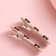 SANFU Amber Wavy Bow Tie Duck Clips Pair Elegant Retro Fashion Hair Accessories Hair Clips 849992 White 2 pcs