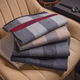 Ordos cashmere scarf men's winter 2025 new plaid thickened warm scarf Korean version black and white gift box